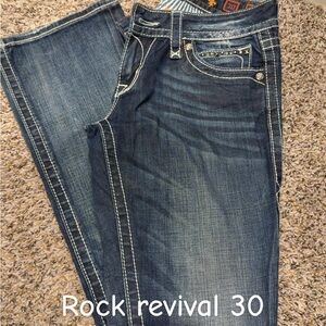 Rock Revival Blue Jeans